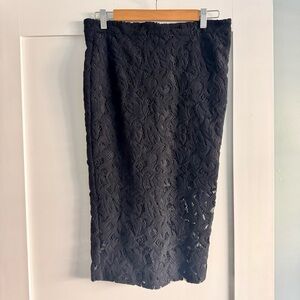 Parker Black Lace Pencil Skirt
